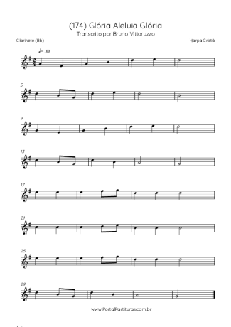 Harpa Cristã  score for Clarinet (Bb)