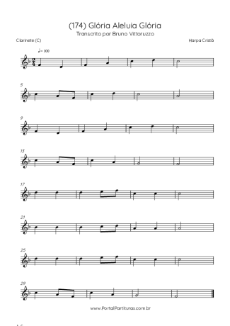 Harpa Cristã  score for Clarinet (C)