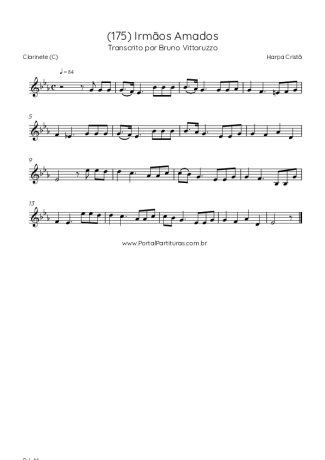 Harpa Cristã  score for Clarinet (C)