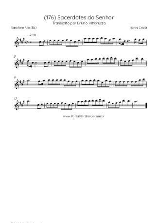 Harpa Cristã (176) Sacerdotes Do Senhor score for Alto Saxophone