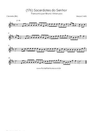 Harpa Cristã  score for Clarinet (Bb)