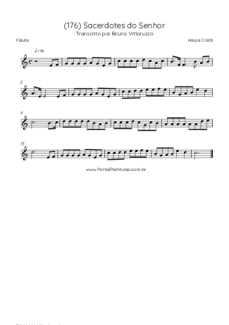Harpa Cristã (176) Sacerdotes Do Senhor score for Flute