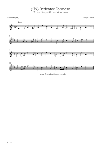 Harpa Cristã  score for Clarinet (Bb)