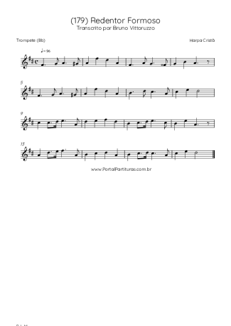 Harpa Cristã (179) Redentor Formoso score for Trumpet