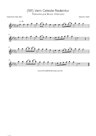 Harpa Cristã  score for Alto Saxophone