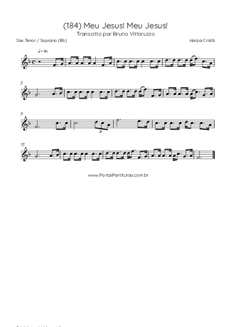 Harpa Cristã  score for Tenor Saxophone Soprano (Bb)