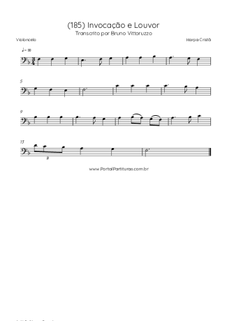Harpa Cristã (185) Invocação E Louvor score for Cello