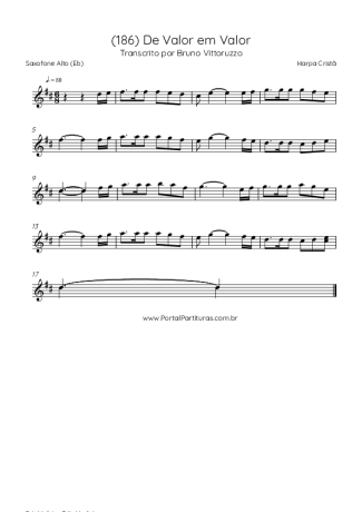 Harpa Cristã  score for Alto Saxophone