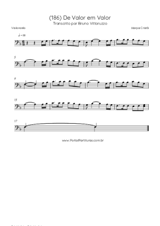 Harpa Cristã  score for Cello