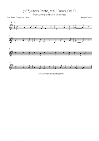 Harpa Cristã  score for Tenor Saxophone Soprano (Bb)