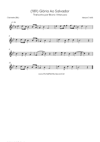 Harpa Cristã  score for Clarinet (Bb)