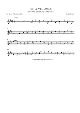 Harpa Cristã  score for Tenor Saxophone Soprano (Bb)