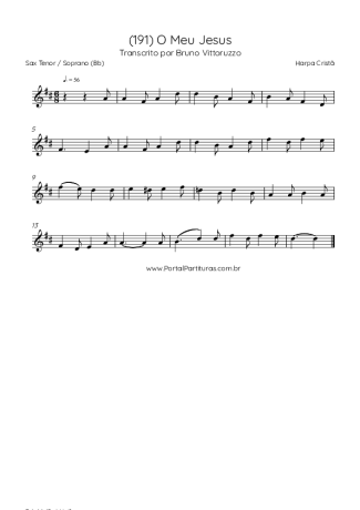 Harpa Cristã  score for Tenor Saxophone Soprano (Bb)