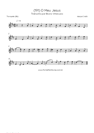 Harpa Cristã (191) O Meu Jesus score for Trumpet