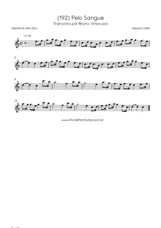 Harpa Cristã  score for Alto Saxophone