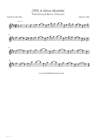 Harpa Cristã  score for Alto Saxophone