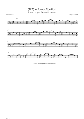 Harpa Cristã  score for Trombone