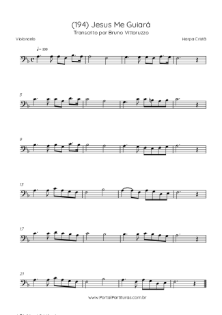 Harpa Cristã (194) Jesus Me Guiará score for Cello