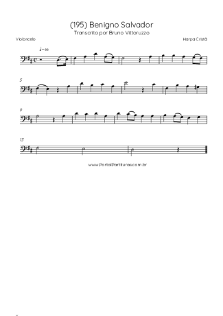 Harpa Cristã  score for Cello