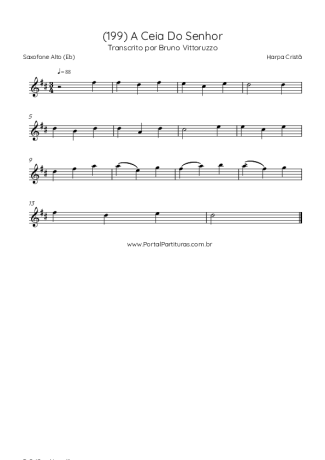 Harpa Cristã  score for Alto Saxophone