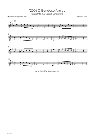 Harpa Cristã  score for Tenor Saxophone Soprano (Bb)