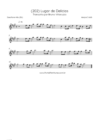 Harpa Cristã  score for Alto Saxophone