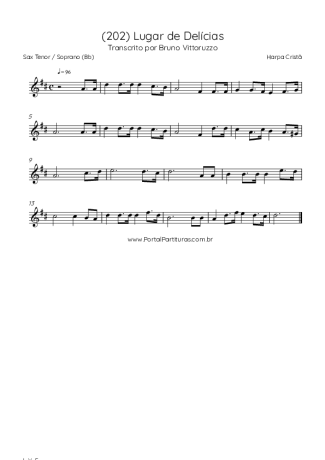 Harpa Cristã  score for Tenor Saxophone Soprano (Bb)