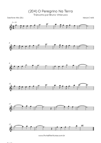 Harpa Cristã  score for Alto Saxophone