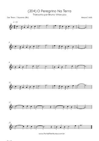 Harpa Cristã  score for Tenor Saxophone Soprano (Bb)