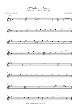 Harpa Cristã  score for Alto Saxophone