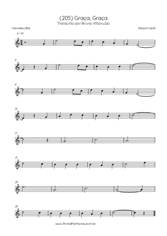 Harpa Cristã  score for Clarinet (Bb)