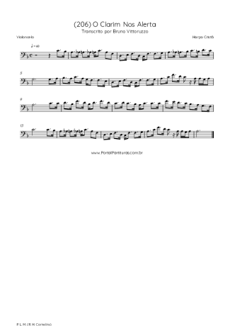 Harpa Cristã  score for Cello