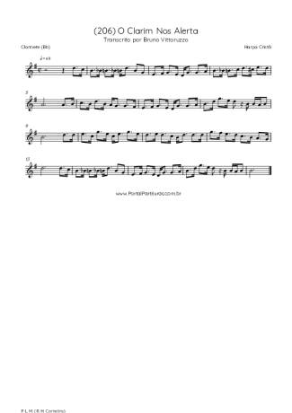 Harpa Cristã  score for Clarinet (Bb)