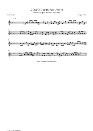 Harpa Cristã  score for Clarinet (C)