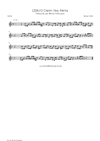 Harpa Cristã  score for Violin