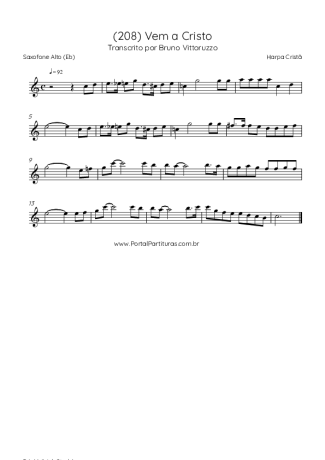 Harpa Cristã  score for Alto Saxophone