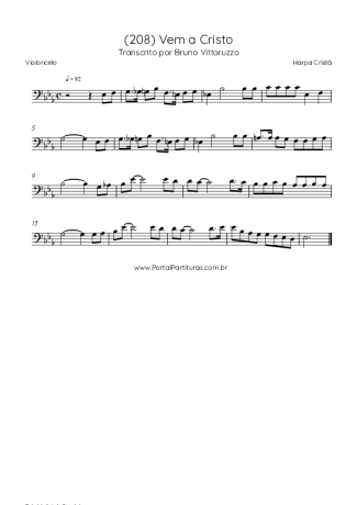 Harpa Cristã  score for Cello