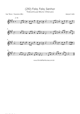 Harpa Cristã  score for Tenor Saxophone Soprano (Bb)