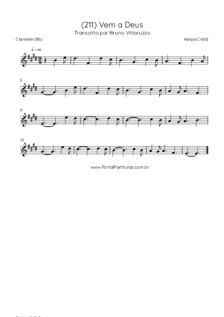 Harpa Cristã  score for Clarinet (Bb)