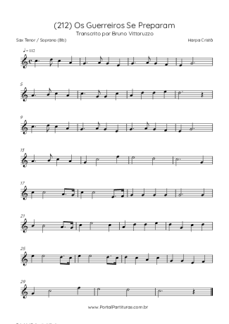 Harpa Cristã  score for Tenor Saxophone Soprano (Bb)