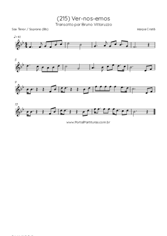 Harpa Cristã  score for Tenor Saxophone Soprano (Bb)