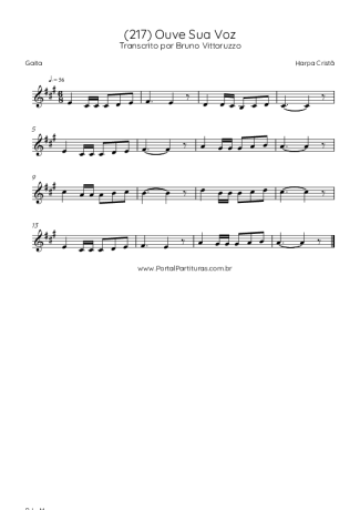 Harpa Cristã (217) Ouve Sua Voz score for Harmonica