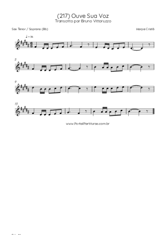 Harpa Cristã  score for Tenor Saxophone Soprano (Bb)