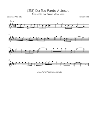 Harpa Cristã  score for Alto Saxophone