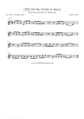 Harpa Cristã  score for Tenor Saxophone Soprano (Bb)