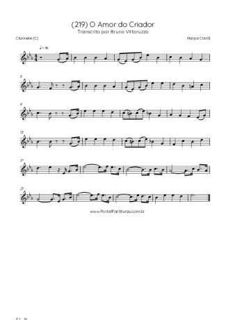 Harpa Cristã  score for Clarinet (C)