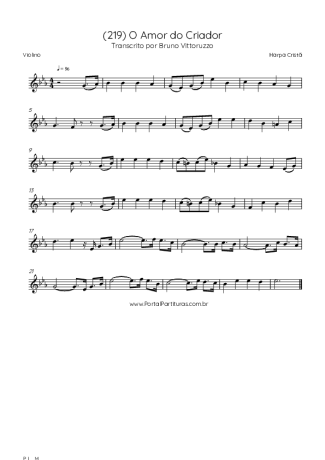 Harpa Cristã  score for Violin