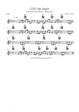 Harpa Cristã (220) Ide Segar score for Acoustic Guitar