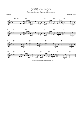 Harpa Cristã (220) Ide Segar score for Keyboard