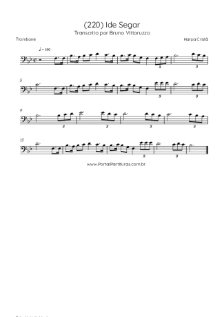 Harpa Cristã  score for Trombone